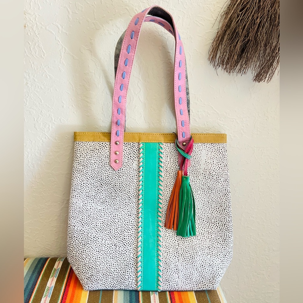 Large Bag - Real leather and hair on hide